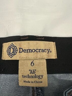 Democracy Jeans with Black Waistband and Light Blue Denim
